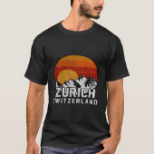 Zürich Zwitserland Berg T-shirt (Voorkant)