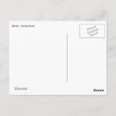 Zürich - Zwitserland Briefkaart (Achterkant)