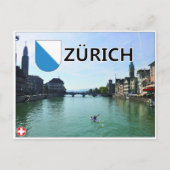 Zürich - Zwitserland Briefkaart (Voorkant)