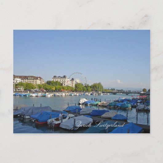 Zurich Zwitserland Briefkaart (Voorkant)