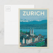 Zürich, Zwitserland Briefkaart (Voorkant / Achterkant)