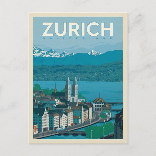 Zürich, Zwitserland Briefkaart (Voorkant)