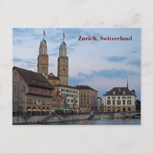 Zürich Zwitserland Briefkaart