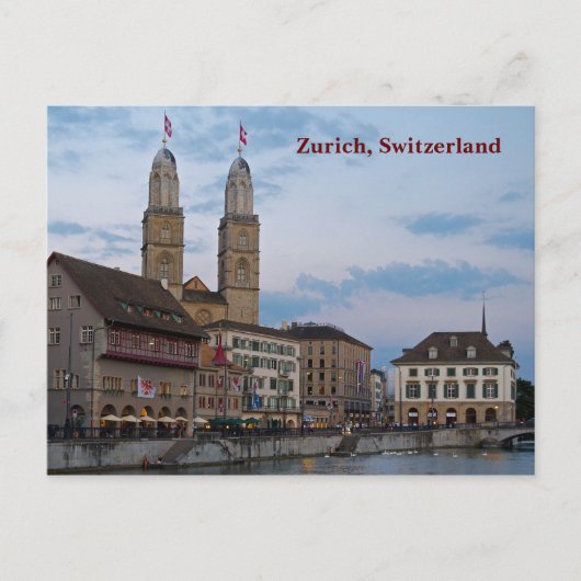 Zürich Zwitserland Briefkaart (Voorkant)