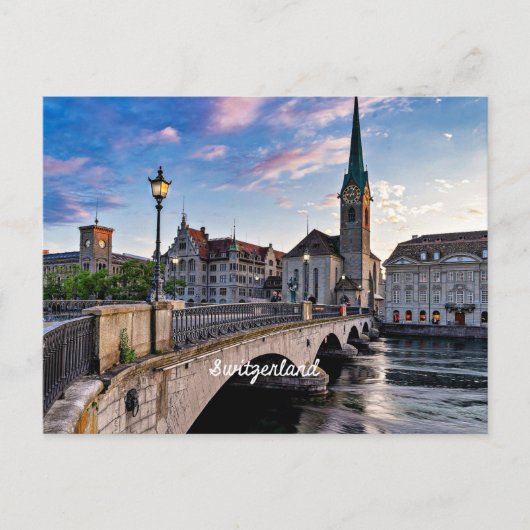 Zurich, Zwitserland Briefkaart (Voorkant)