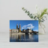Zürich Zwitserland Briefkaart (Staand Voorkant)