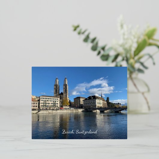 Zürich Zwitserland Briefkaart (Staand Voorkant)