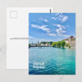 Zürich, Zwitserland Briefkaart (Voorkant / Achterkant)