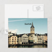 Zürich, Zwitserland Briefkaart (Voorkant / Achterkant)