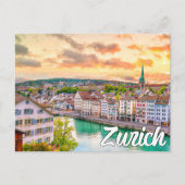 Zürich, Zwitserland Briefkaart (Voorkant)