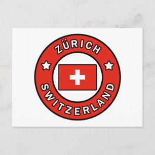 Zürich Zwitserland Briefkaart