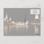 Zürich Zwitserland Briefkaart Nachtlichten (Achterkant)