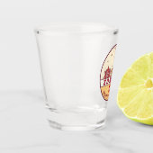 Zurich Zwitserland City Skyline Emblem Shot Glas (Links)