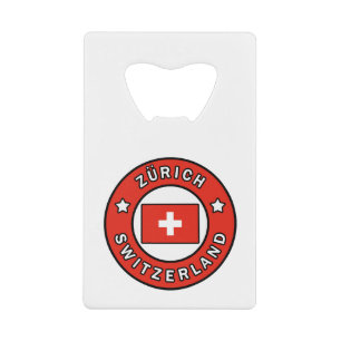 Zürich Zwitserland Creditkaart Flessenopener