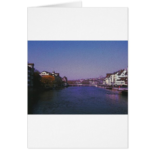 Zürich Zwitserland Digital art. (Voorkant)