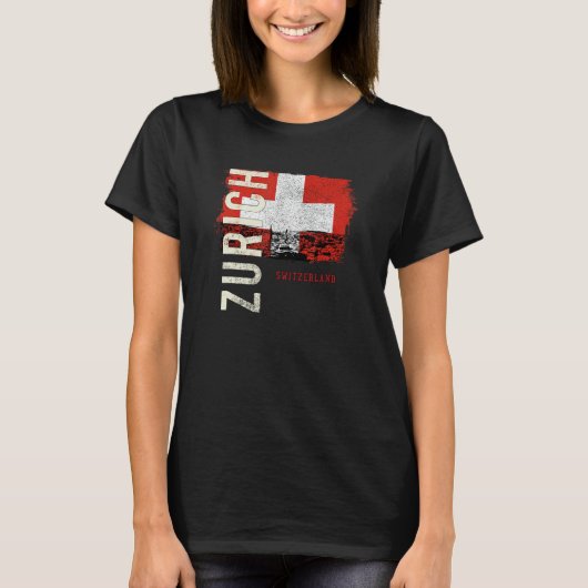 Zürich Zwitserland Europa 1 T-shirt (Voorkant)