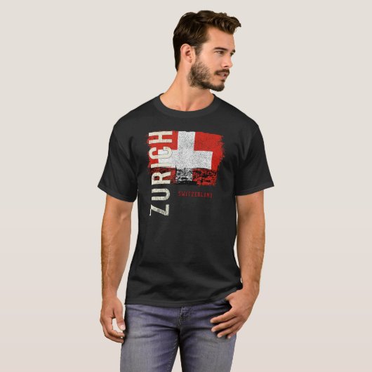 Zürich Zwitserland Europa T-shirt (Voorkant volledig)