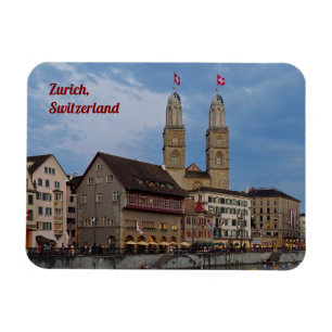 Zürich Zwitserland Grossmünster Magnet Magneet