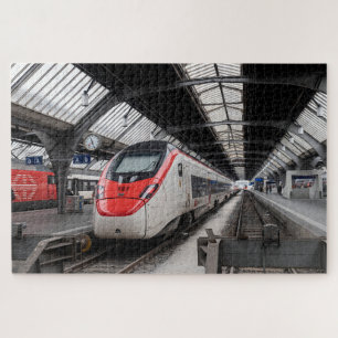 Zürich Zwitserland Hauptbahnhof. Station. HST Legpuzzel