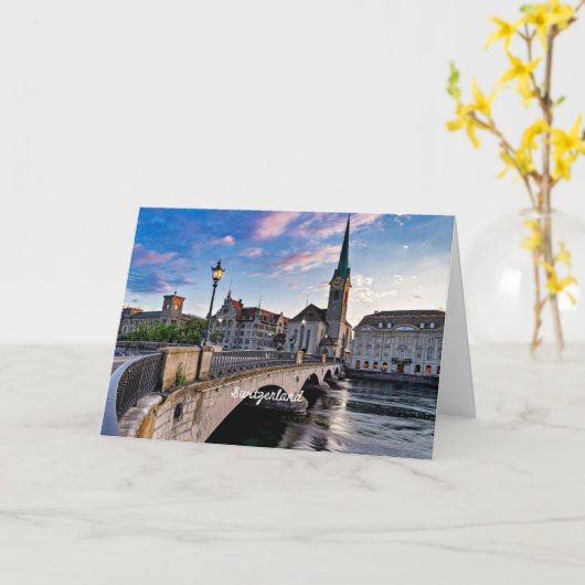 Zürich, Zwitserland Kaart (Gele Bloem)