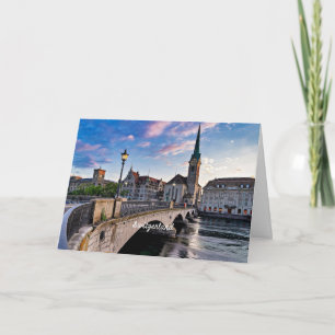 Zürich, Zwitserland Kaart