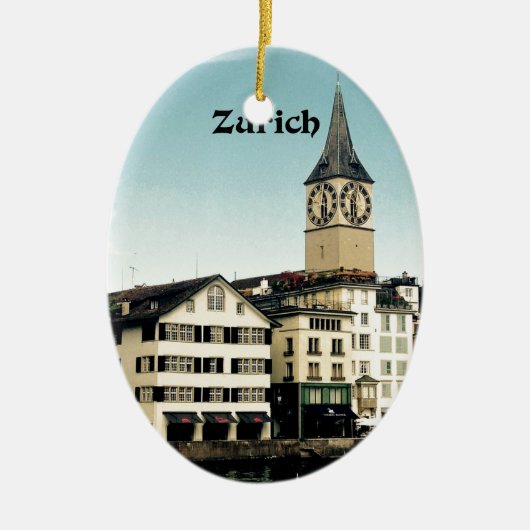 Zürich, Zwitserland Keramisch Ornament (Voorkant)