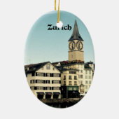 Zürich, Zwitserland Keramisch Ornament (Achterkant)