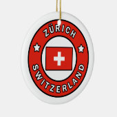 Zürich Zwitserland Keramisch Ornament (Rechts)