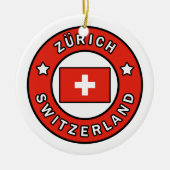 Zürich Zwitserland Keramisch Ornament (Voorkant)
