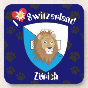 Zürich Zwitserland Kurk-onderzetter Drankjes Onderzetter