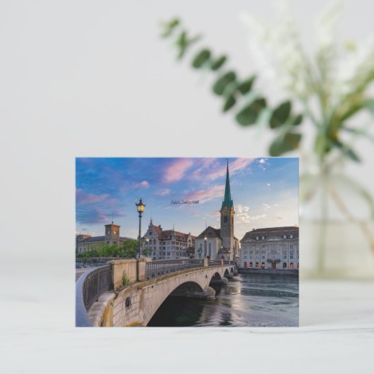 Zürich, Zwitserland landschappelijke foto, Briefkaart (Staand voorkant)