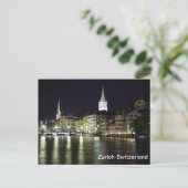 Zurich Zwitserland Limmat River Briefkaart (Staand voorkant)