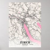 Zürich - Zwitserland — Neapolitan City Map Poster (Voorkant)