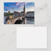 Zürich, Zwitserland Notitiekaartje (Voorkant / Achterkant)