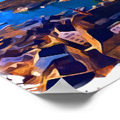 Zürich Zwitserland Panorama Uitzicht Waterverf Poster (Hoek)