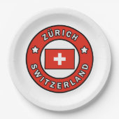 Zürich Zwitserland Papieren Bordje (Voorkant)