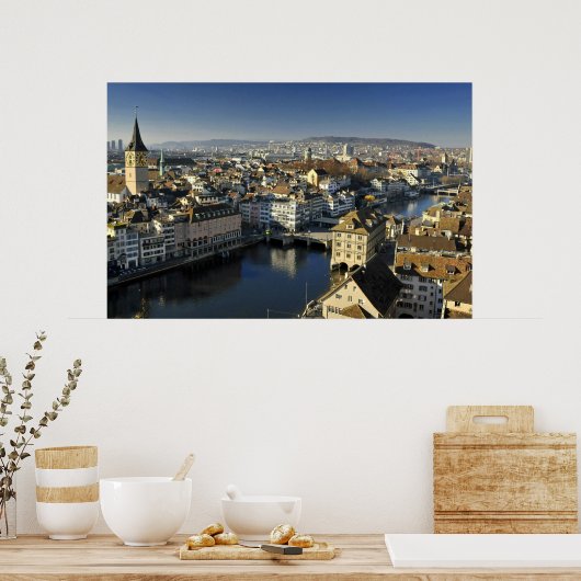 Zürich, Zwitserland Poster (Keuken)