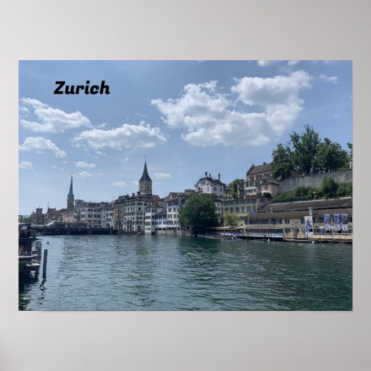 Zurich Zwitserland Poster (Voorkant)