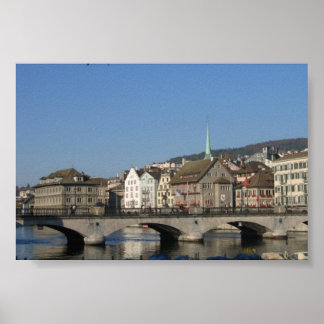 Zürich, Zwitserland Poster
