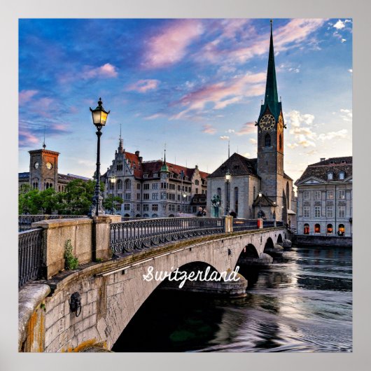 Zurich, Zwitserland Poster (Voorkant)