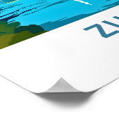 Zürich Zwitserland Reisprint Poster (Hoek)