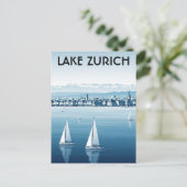 Zürich Zwitserland Reizen Briefkaart (Staand voorkant)