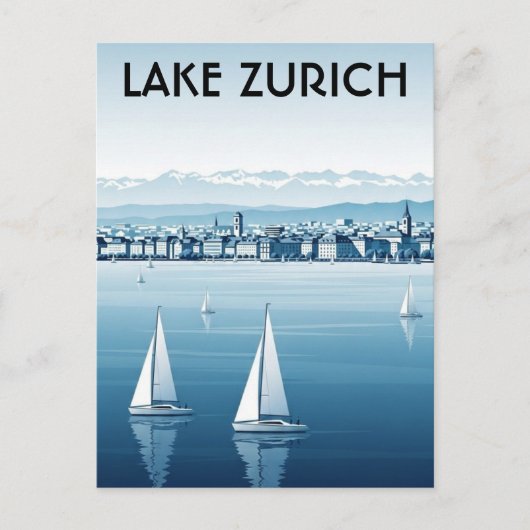 Zürich Zwitserland Reizen Briefkaart (Voorkant)