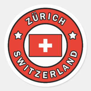 Zürich Zwitserland Ronde Sticker