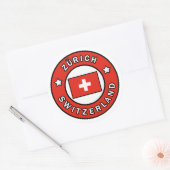 Zürich Zwitserland Ronde Sticker (Envelop)