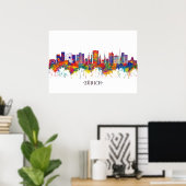 Zurich Zwitserland Skyline Poster (Thuiskantoor)