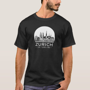 Zurich Zwitserland Skyline T-shirt