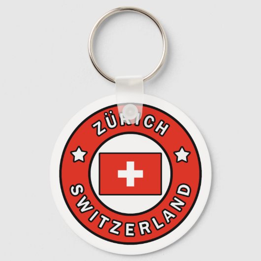 Zürich Zwitserland Sleutelhanger (Voorkant)