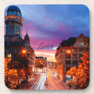 Zürich Zwitserland Sunset Bier Onderzetter
