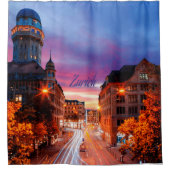 Zürich Zwitserland Sunset Douchegordijn (Voorkant)
